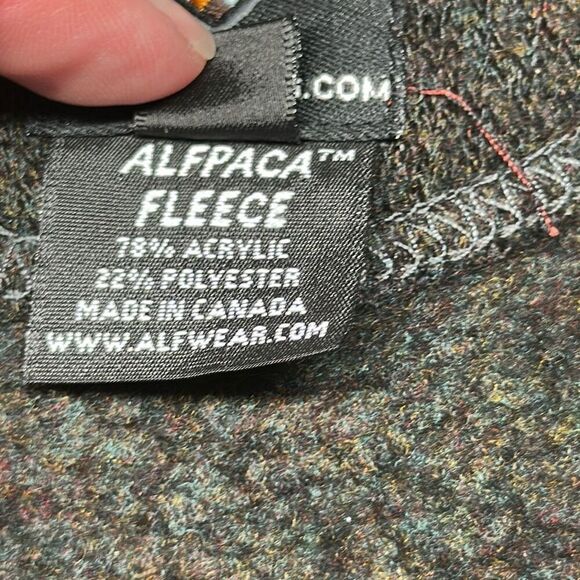 KUHL Alfpaca Fleece 1/4 Zip M Black Red Hiker Hiking Outdoors Pullover Mock - Picture 6 of 7